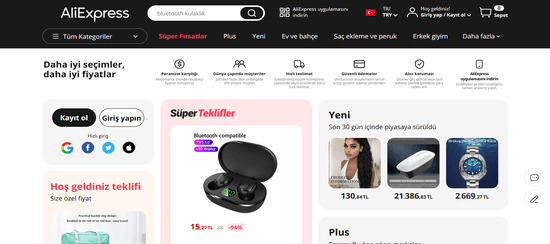AliExpress Resmi internet sitesi