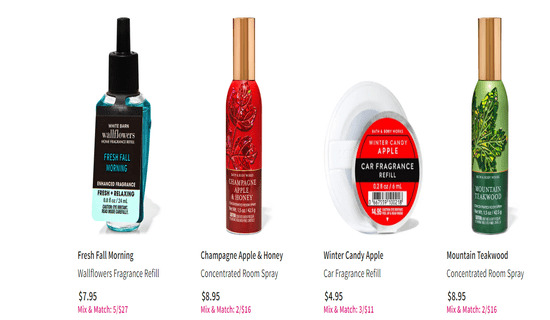 Bath & Body Works Cashback Wallflowers & Air Fresheners
