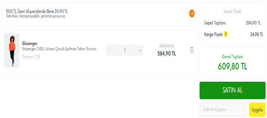 SporPark Promosyon Kodu Uygula